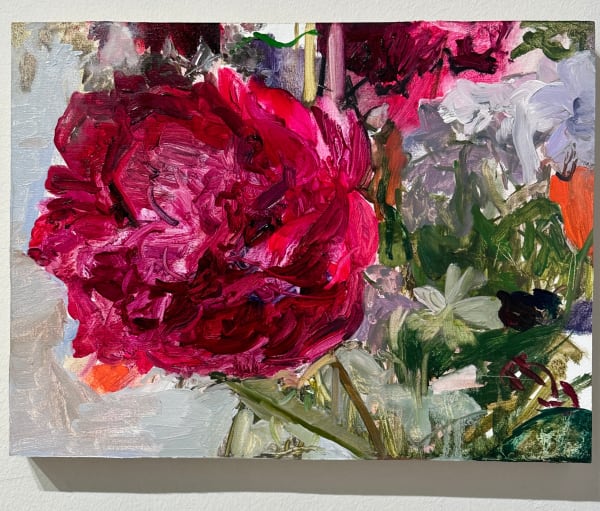Jana Benitez Study for Peonies 2 June, 2024 Oil on Panel 11x14"