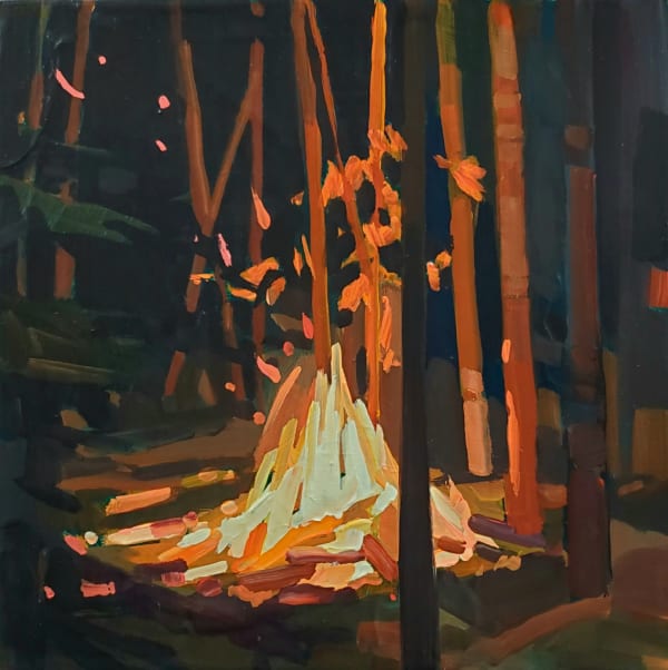 Shelley Mansel, Fire Dark Woods, 2025