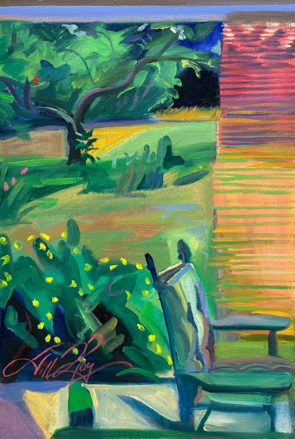 Jill Hoy, Apple tree from the Porch, 2023