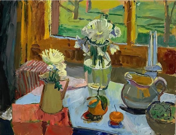 Kelly Carmody Window Light , 2021 Oil on Linen 22 x 28 x 2 in