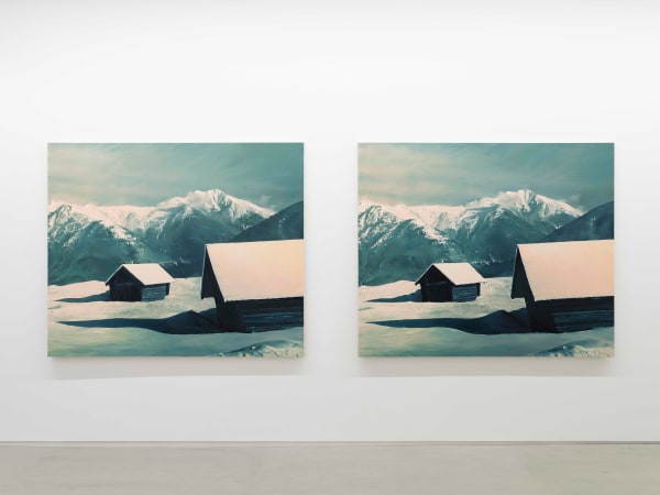 Mitsuko Miwa Las Vegas, 2011 oil on canvas set of 2 pieces, 162 x 194 cm each