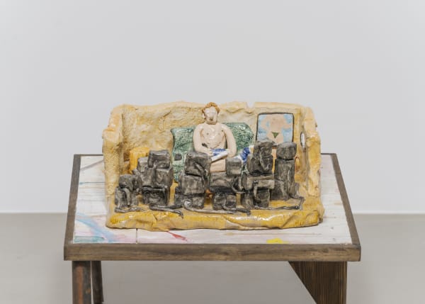 Rinus Van de Velde Self portrait as a football analyst, 2020