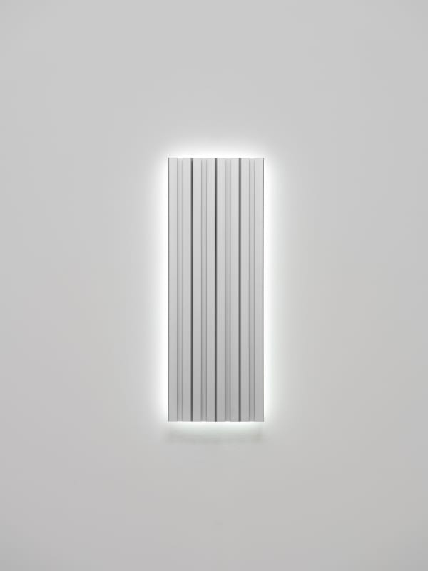 Liam Gillick Perfection Rates, 2023 LED, T-slot aluminum extrusion 50 x 18 x 7.5 cm