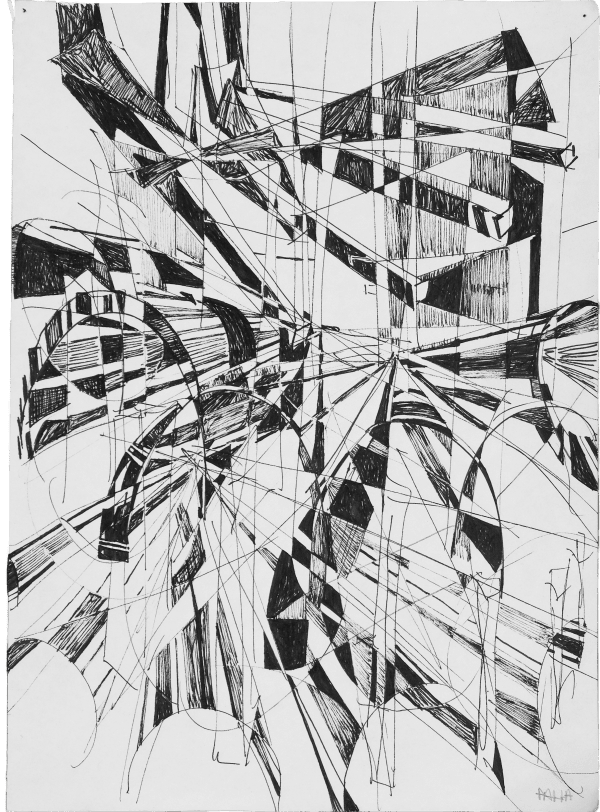 Dalia Sadeq, Sketch for 'Parallax', 2022