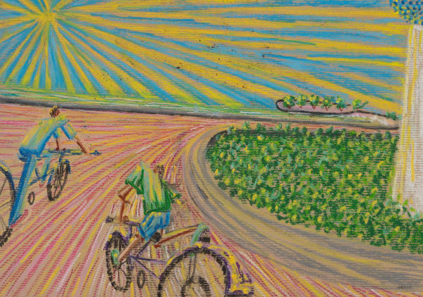 Dalia Sadeq, Bikes curve around Abraj AlKuwait, 2021