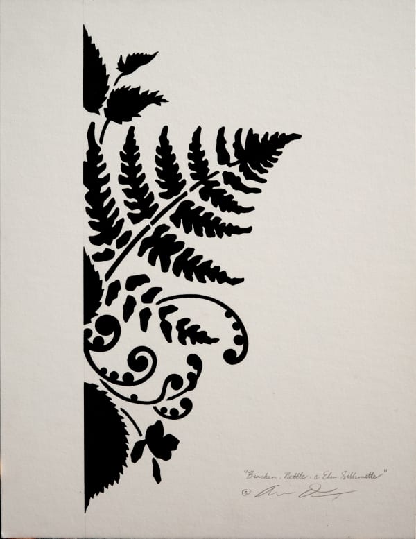 Andrew Denman, Bracken, Nettle & Elm Silhouette Study