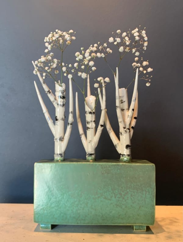 Elaine King, Three Birches I, 2025