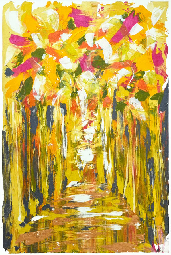 Rebecca Guyett, Autumn Path in the Woods , 2023