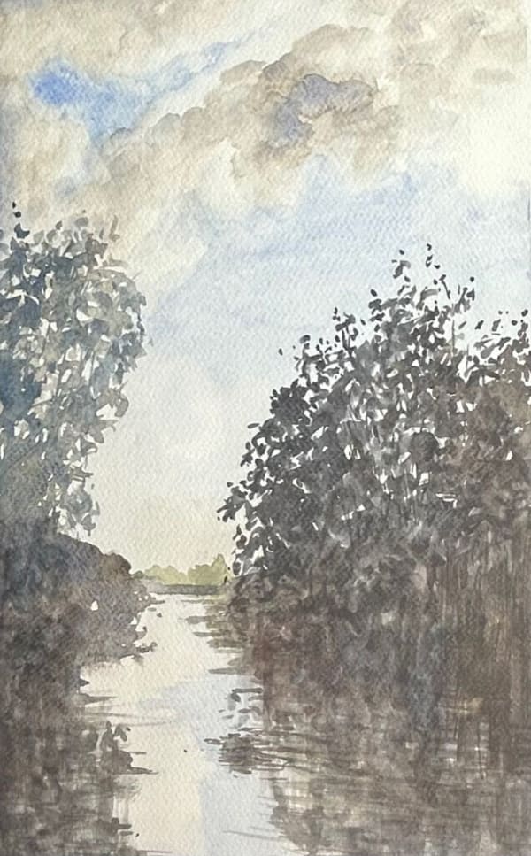 Stephen Bithell, Into the Sun, North Lake, Morning , 2023