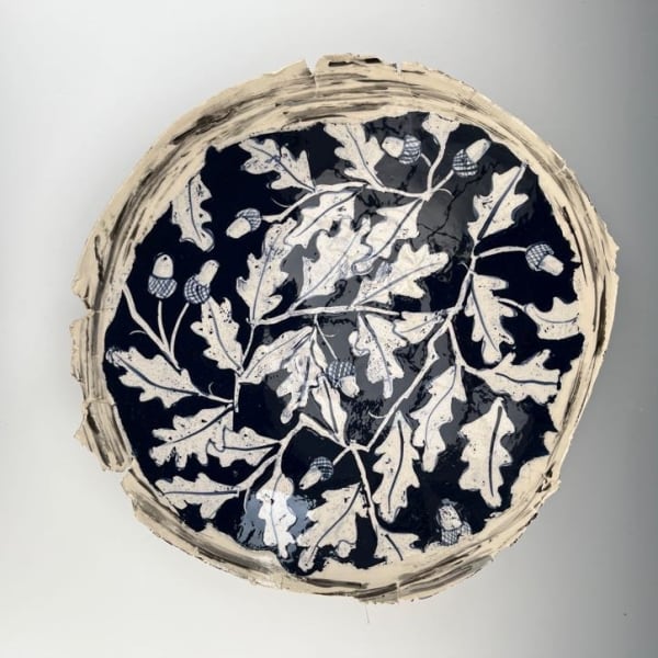 Elaine King, Oak and Birch Charger , 2023