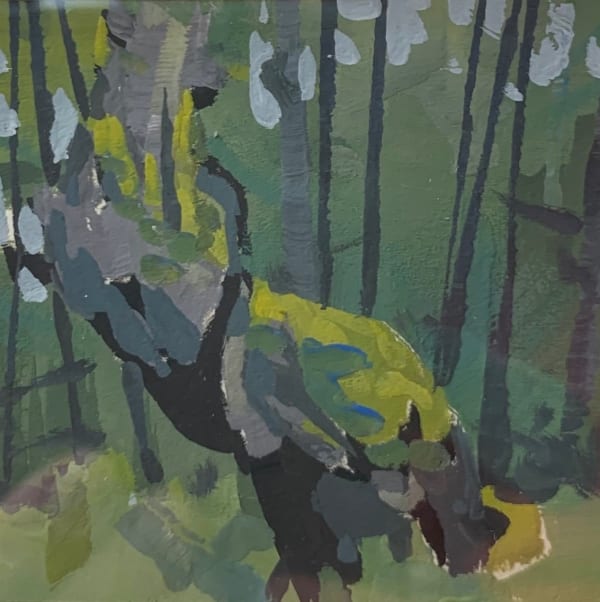 Noah Warnes, Tree Studies - Diptych, 2023