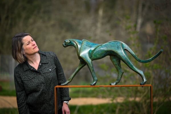 Marie Ackers, Walking Cheetah , 2022