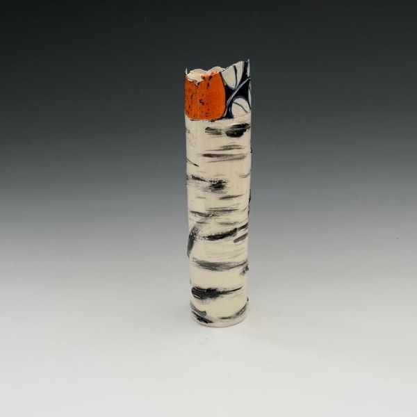 Elaine King, Orange Over Birch II, 2023