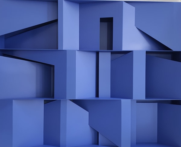 Jeong Jeong-ju, Façade2022-f3-blue, 2022