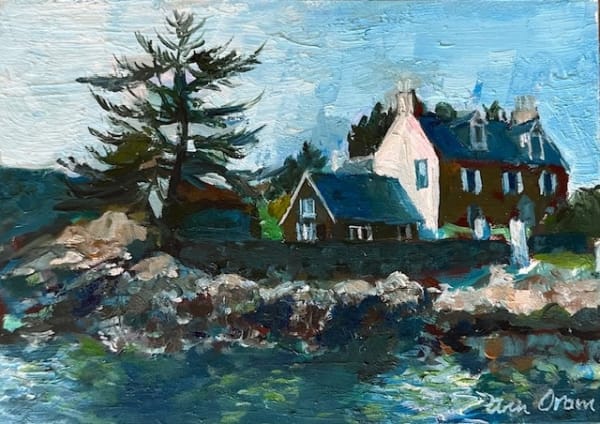 Ann Oram RSW, House on the Coast