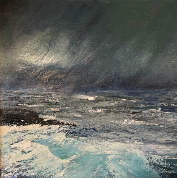 Rona Stephen, 'Light through the Storm’, St Andrews Cove, Kingsbarns, 2025
