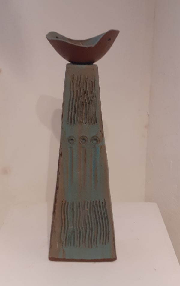 Wenna Crockatt Tall Candle Holder Ceramic 45 x 12 x 7 cm