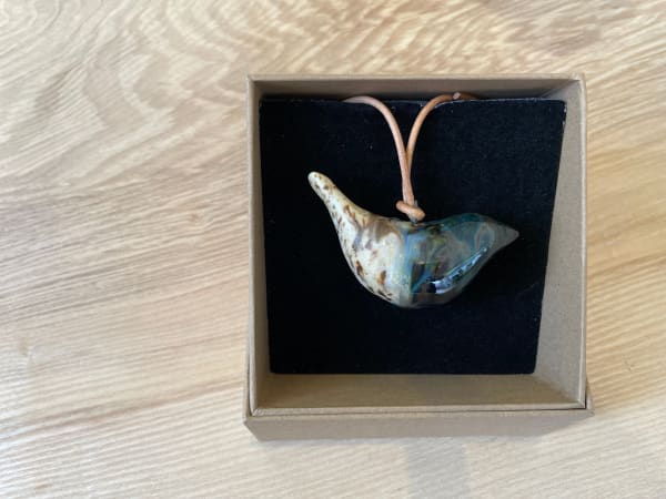 Lois Carson Bird Pendant Stoneware 5 x 6 cm