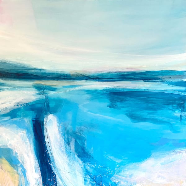 Victoria Wylie Tidal Dance Mixed media on canvas 100 x 100 cm Unframed