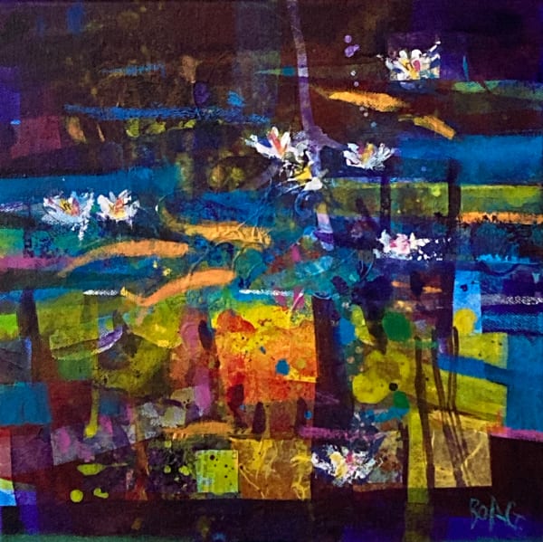 Francis Boag Giverny Study II Acryilc on canvas 30 x 30 cm