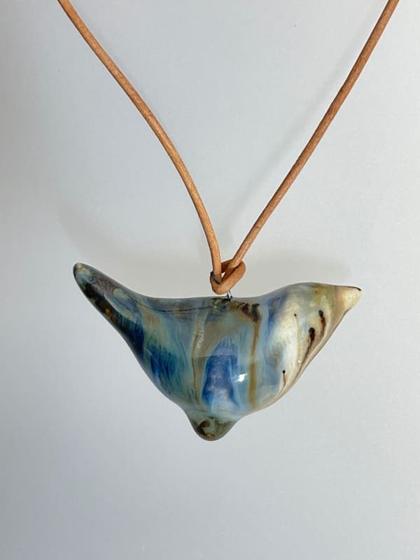 Lois Carson Bird Pendant IV Stoneware 4 x 6 cm