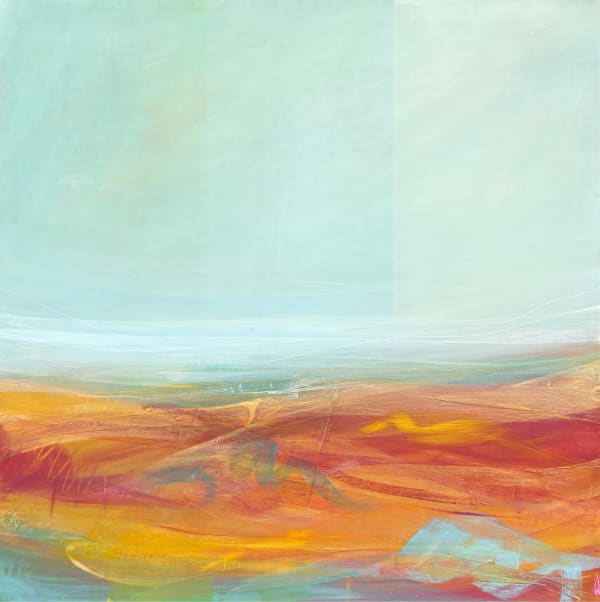 Victoria Wylie Wanderings III Mixed media on canvas 60 x 60 cm Unframed