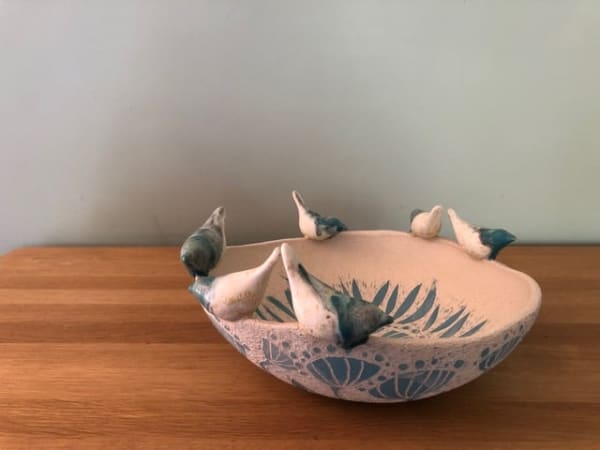 Lois Carson Sgraffito Bowl Stoneware