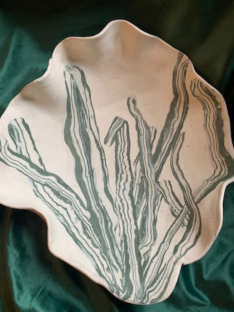 Maralyn Reed-Wood Mother of Plenty Porcelain Nerikomi bowl 32 x 32 cm