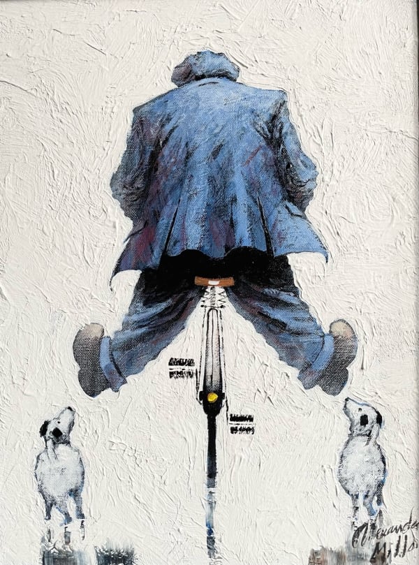 Alexander Millar Bodyguards Oil on board 40 x 30 cm Framed 65 x 55 cm