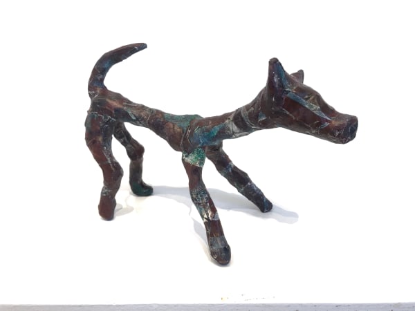 Fi Knox Another Dog Recycled wire, papier mache & plaster bandage 25 x 10 x 15 cm