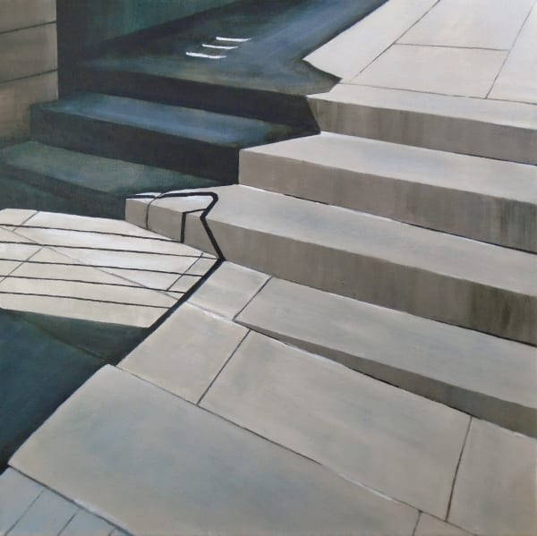 Lindsey Lavender Level Acrylic & oil on canvas 61 x 60 cm Framed 65 x 64 cm