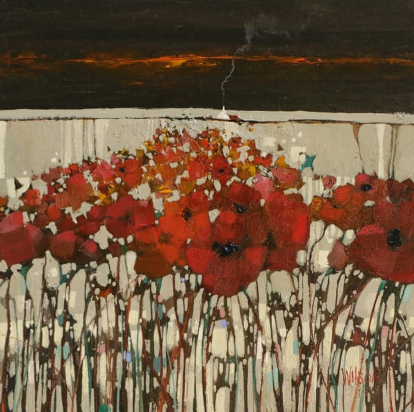 Gordon Wilson Weem Sanctuary Oil 30 x 30 cm Framed 65 x 65 cm