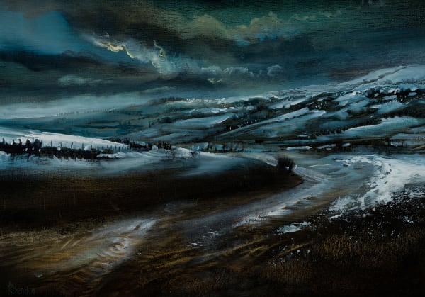 Kate Bentley The Passage Oil on panel 22 x 31 cm Framed 36 x 46 cm