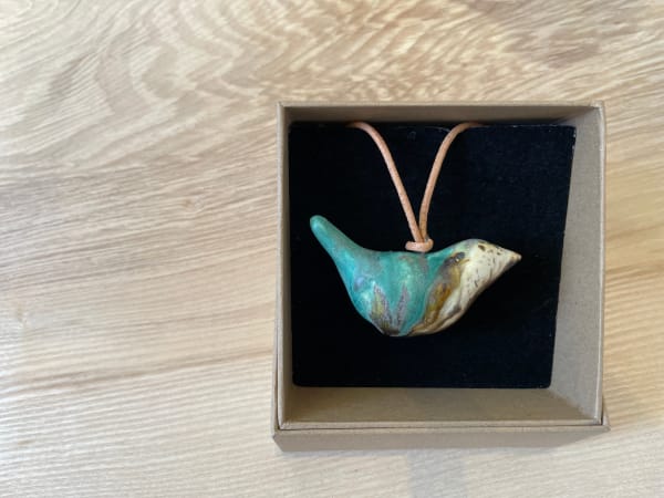 Lois Carson Bird Pendant Stoneware 5 x 6 cm