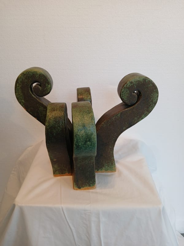 Illona Morrice Cubistic Fern Stoneware clay, glazed 35 x 35 x30 cm
