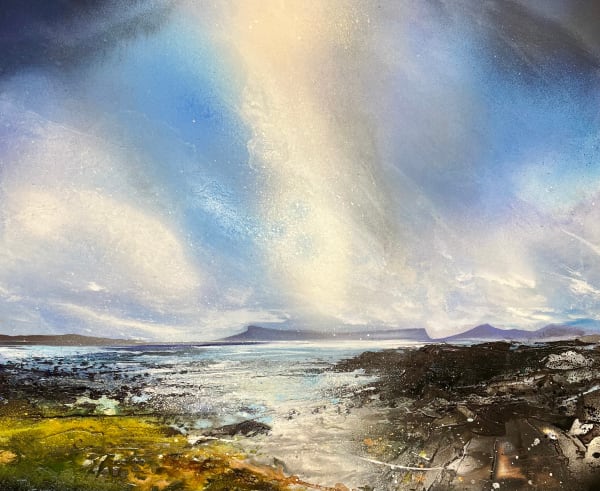 Shazia Mahmood, Eigg and Rum from Arisaig