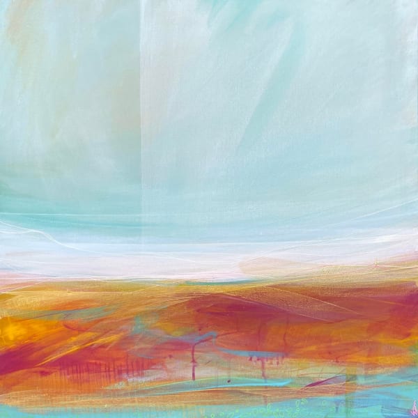 Victoria Wylie Wanderings II Mixed media on canvas 60 x 60 cm Unframed