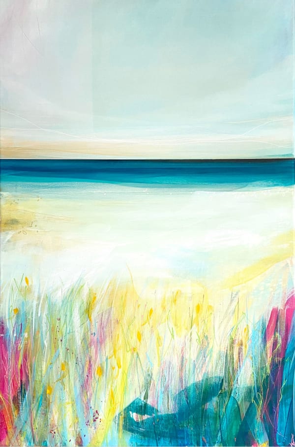 Victoria Wylie Distant Horizon Mixed media on canvas 76 x 51 cm Framed 80 x 55 cm