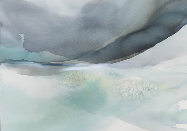 Peter Davis RSW Bratl Watercolour, bodycolour & chalk 50 x 70 cm Framed 72 x 92 cm