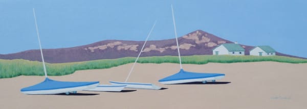 Jenny Watt Colbeck Cloudless Skies Acrylic on paper 24 73 cm Framed 44 x 92 cm