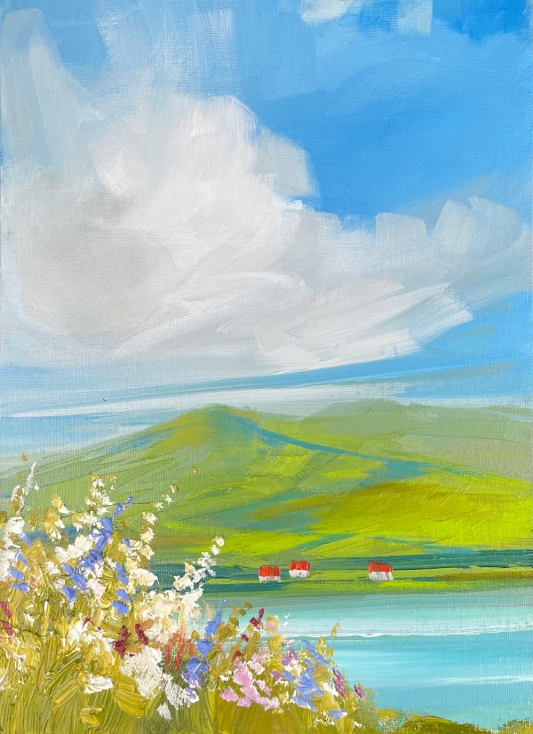 Rosanne Barr Loch Life Oil 35 x 25 cm Framed 55 x 45 cm