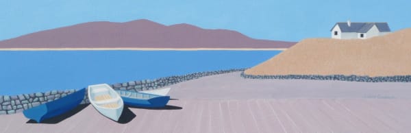 Jenny Watt Colbeck Sunseekers Acrylic on paper 20 x 64 cm Framed 41 x 83 cm