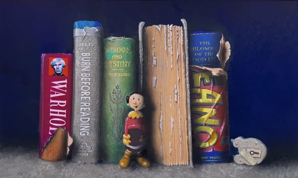 Phil McLoughlin Methinks Gouache on board 30 x 50 cm Framed 53 x 73 cm