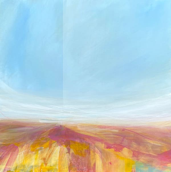 Victoria Wylie Wanderings I Mixed media on canvas 60 x 60 cm Unframed