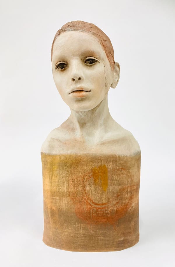Jacqueline Shortland A Place of Stillness Earthenware, underglazes & casein 48 x 24 x 22 cm