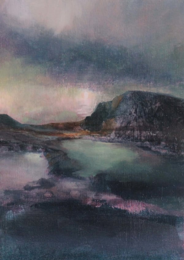 Nerine Tassie Still Waters Mixed media 15 x 21 cm Framed 31 x 38 cm