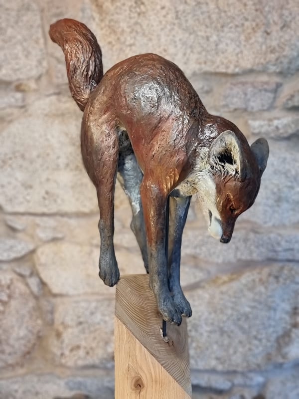 Lesley D McKenzie Practice Punch Raku ceramic 100 x 45 x 35 cm