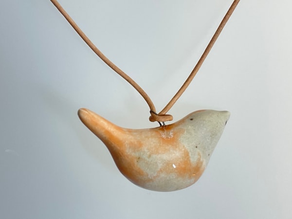 Lois Carson Bird Pendant II Stoneware 4 x 6 cm