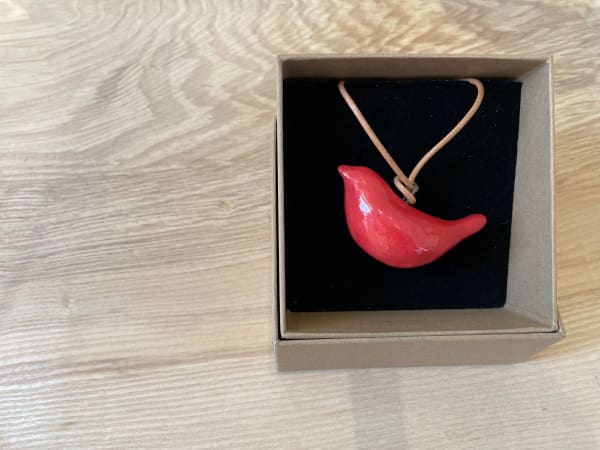 Lois Carson Bird Pendant Stoneware 5 x 6 cm