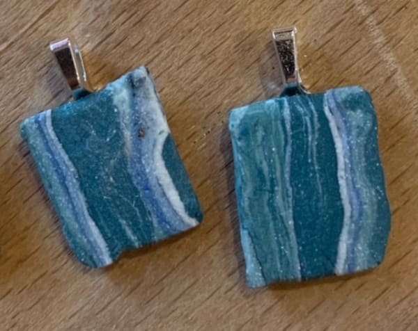 Maralyn Reed-Wood Nerikomi Earrings Porcelain Nerikomi 5 cm